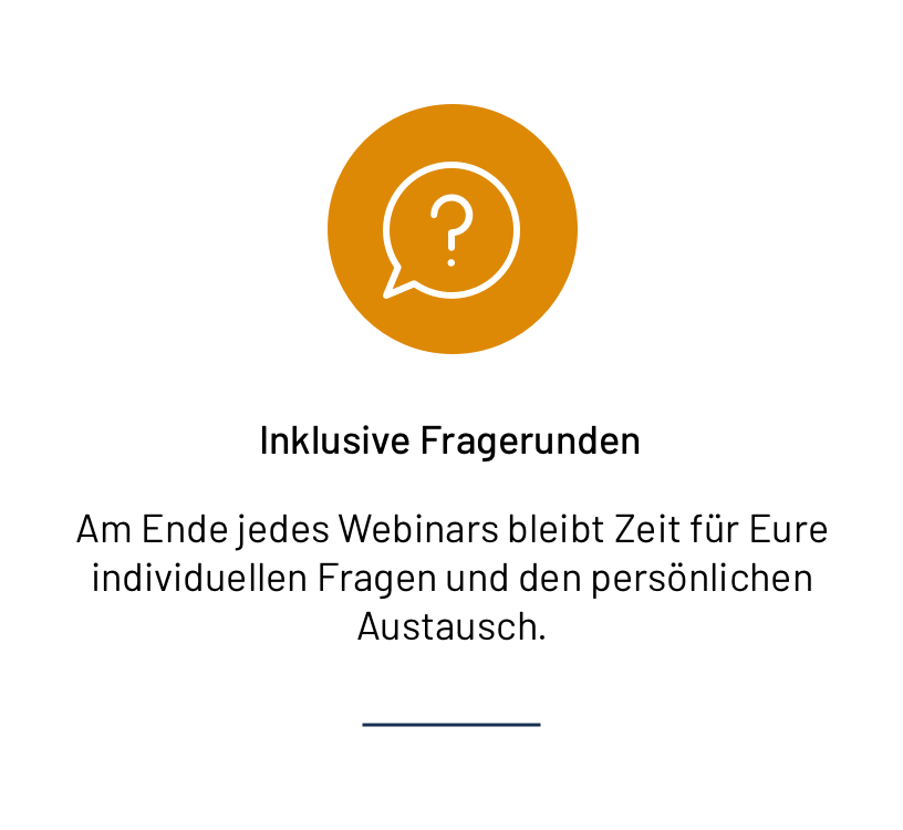 Webinare - Fragerunden