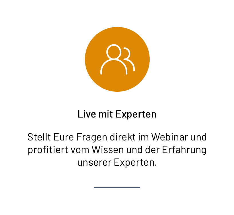 Webinare - Live mit Experten